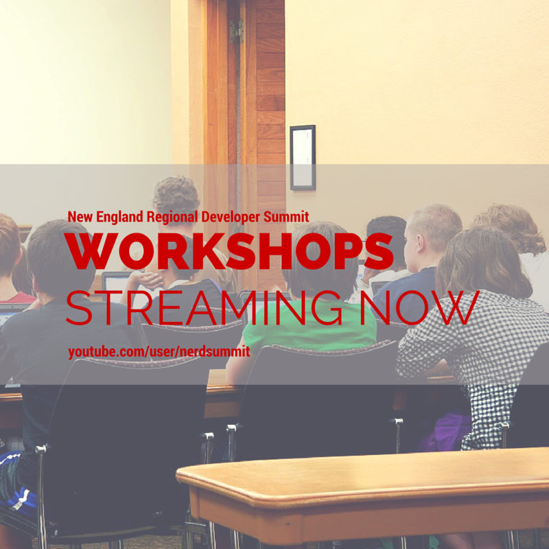 Workshops are Streaming Now