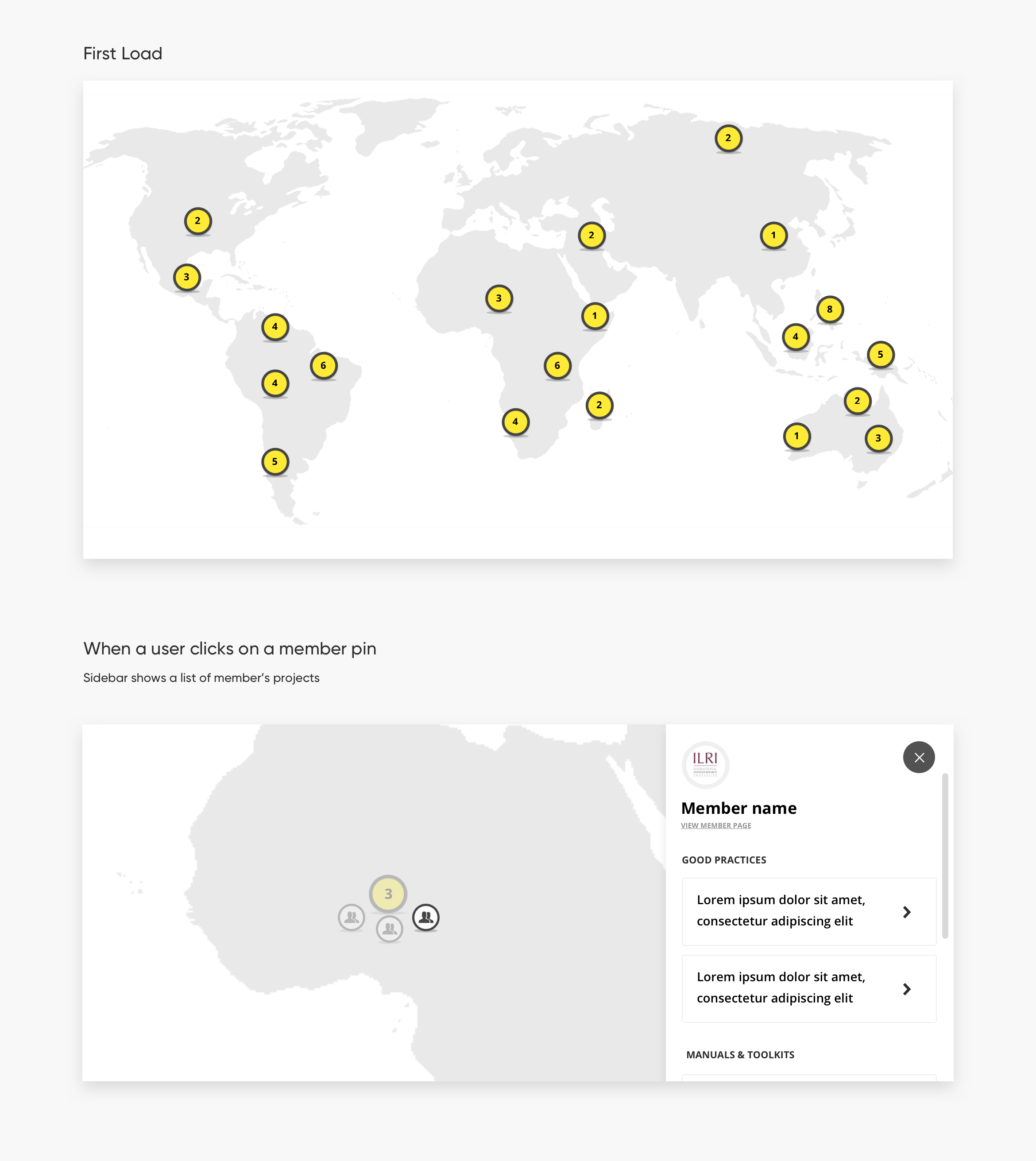 Image of ILC Learning Page map