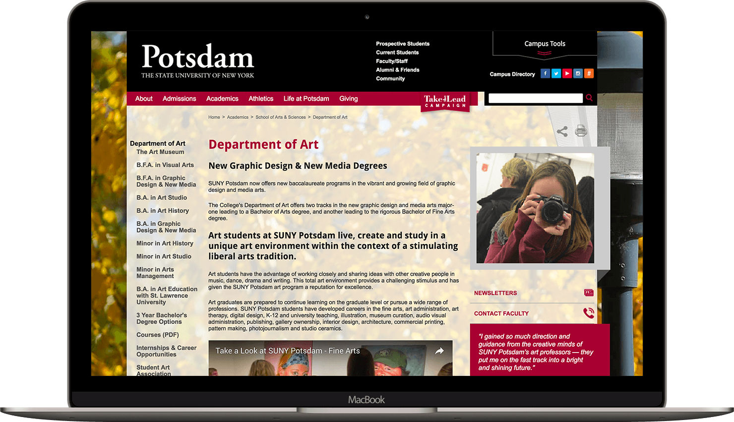 Potsdam Art Page