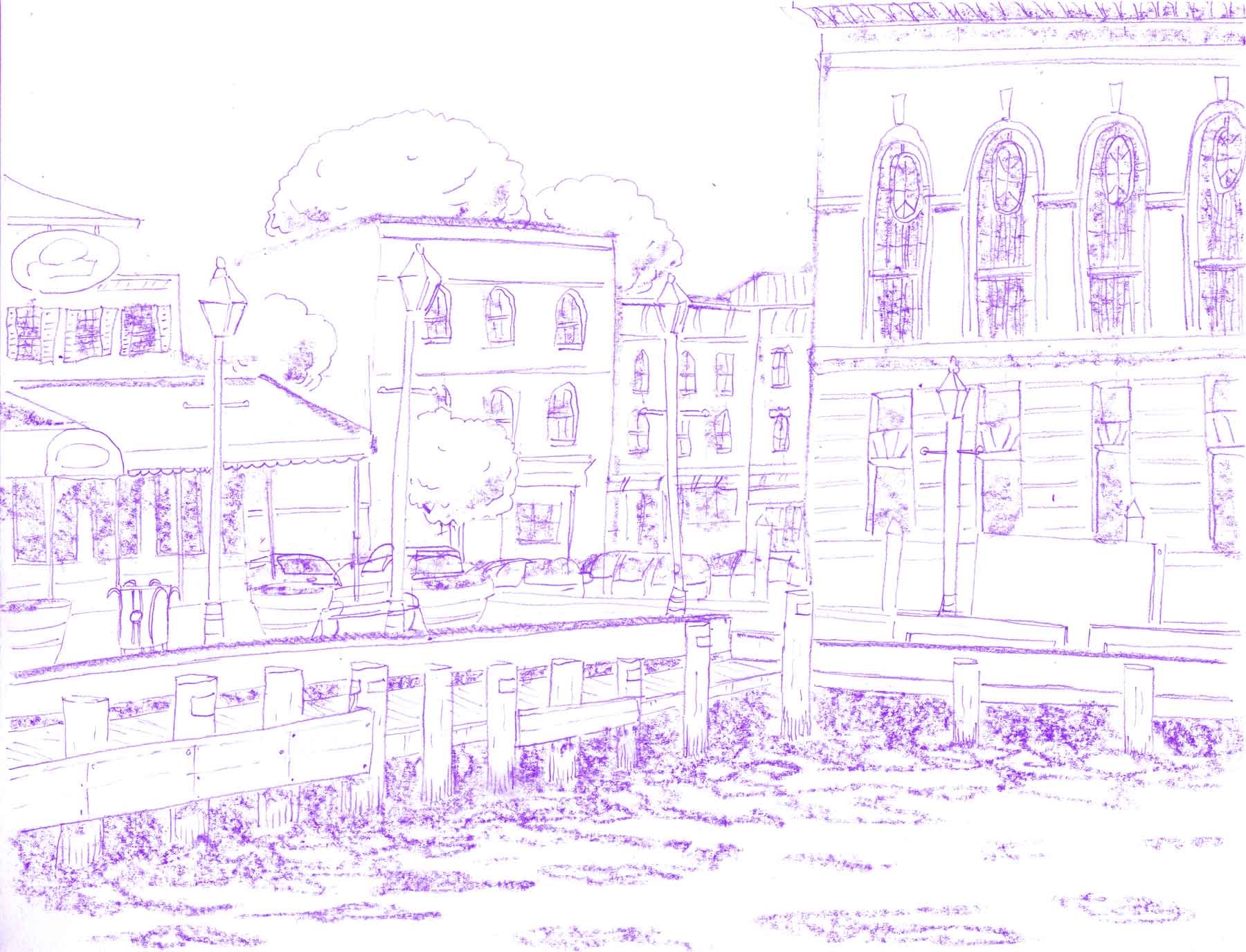 Illustration of Fells Point