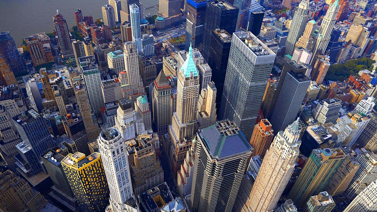 aerial image of New York City