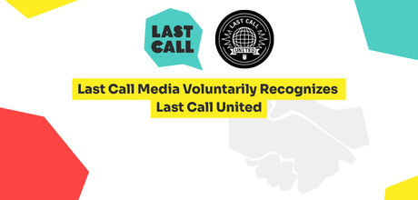 Last Call and Last Call United Logo on a promotional graphic 