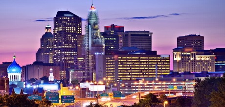 Hartford, CT at night