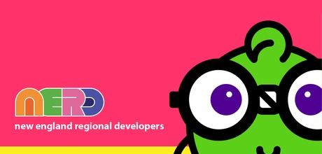 NERD Summit 2019 logo with green "Nerdy" character wearing glasses