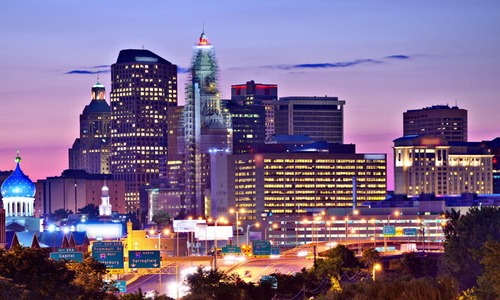 Hartford, CT at night