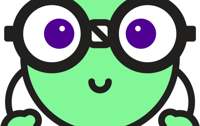 Lil' NERDy mascot peeking at you!