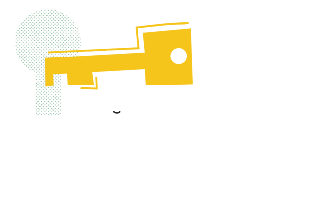 Yeti holding key near keyhole