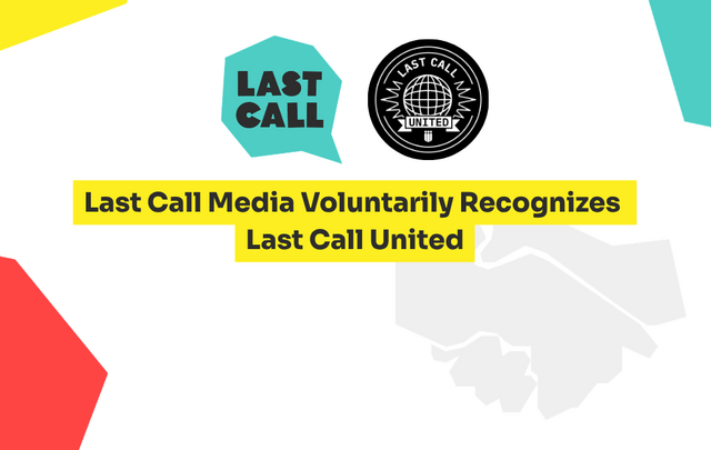 Last Call and Last Call United Logo on a promotional graphic 