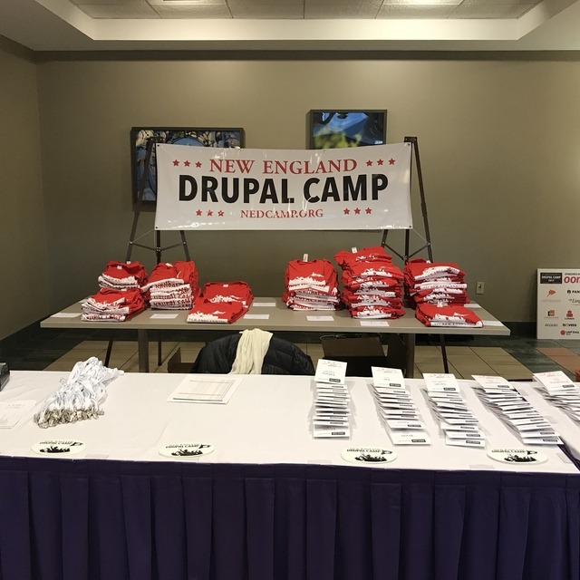 New England Drupal Camp 2017 Registration Booth