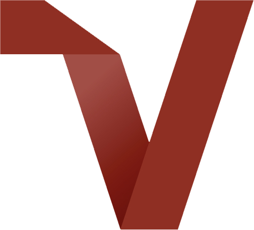 v logo